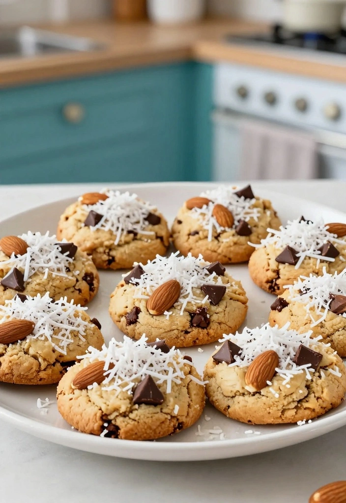 10 Quick Breakfast Cookie Recipes for Fast Grab and Go Mornings - 3. Almond Joy Breakfast Cookies