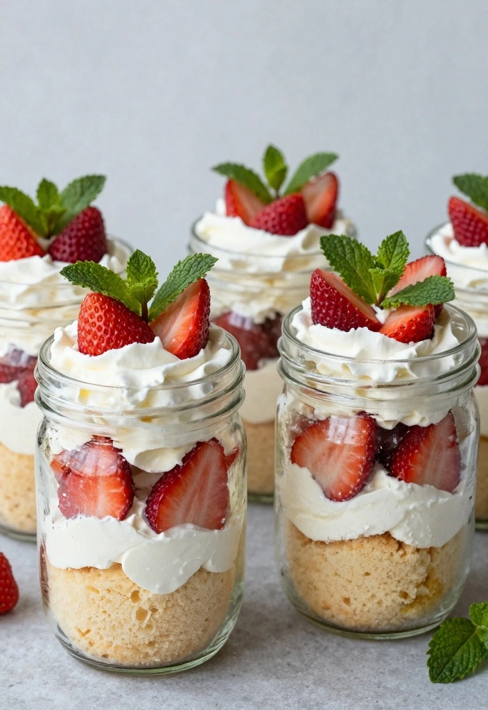 10 Recipes With Angel Food Cake for Light Sweet Creative Desserts - 1. Angel Food Cake Strawberry Shortcake Cups