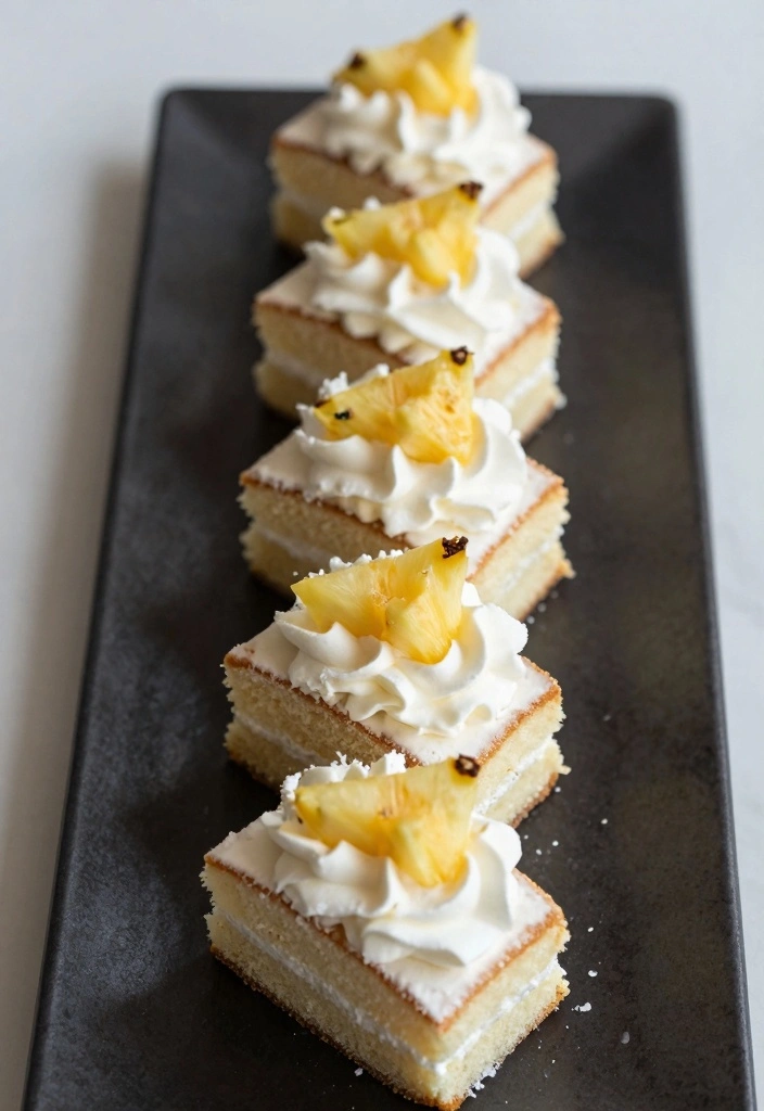 10 Recipes With Angel Food Cake for Light Sweet Creative Desserts - 5. Angel Food Cake with Coconut Whipped Cream and Pineapple