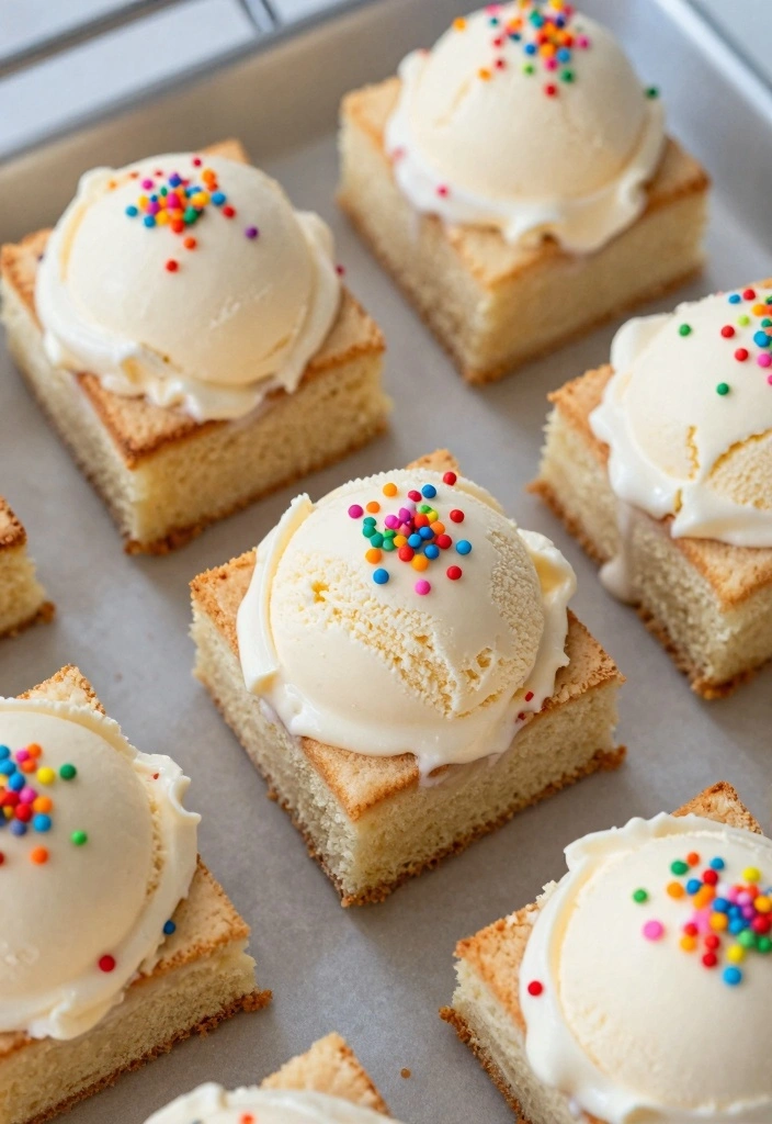 10 Recipes With Angel Food Cake for Light Sweet Creative Desserts - 9. Angel Food Cake Ice Cream Sandwiches