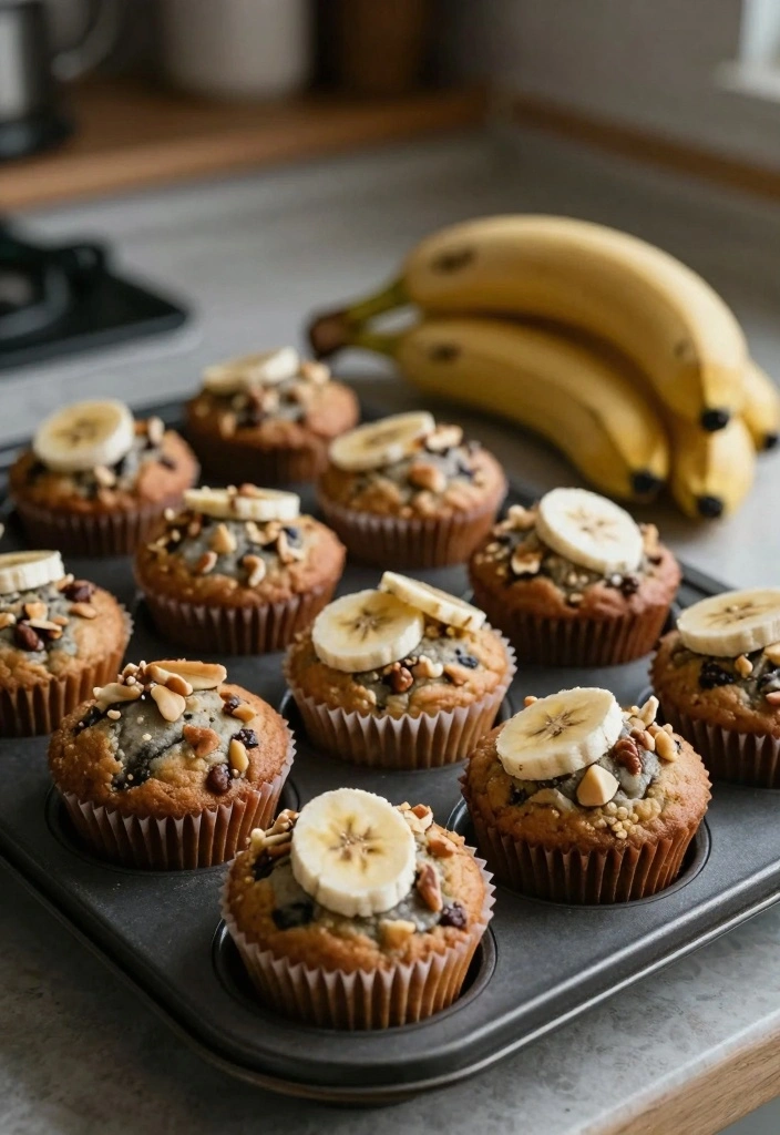 10 Simple Banana Dessert Recipes for Quick Everyday Treats 10. Banana Nut Muffins