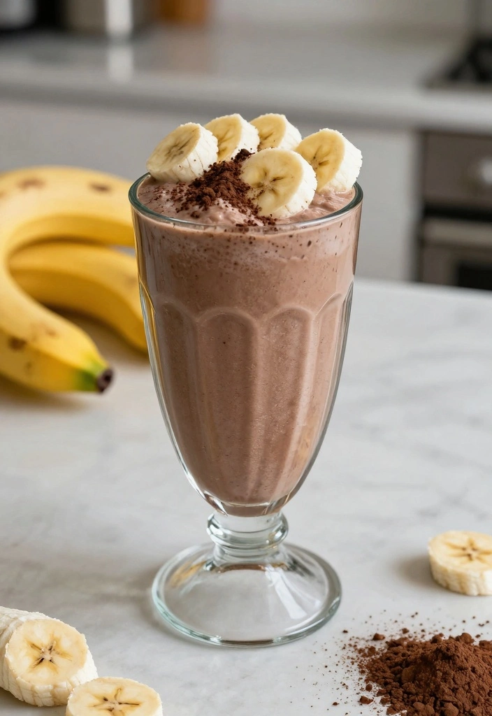 10 Simple Banana Dessert Recipes for Quick Everyday Treats 5. Chocolate Banana Smoothie