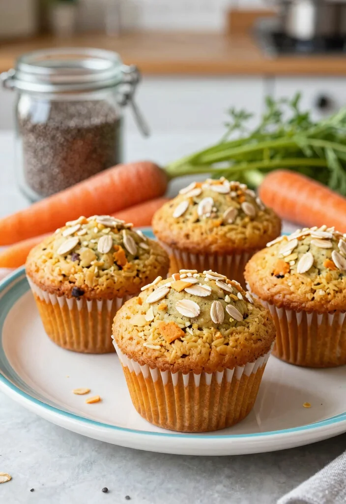10 Sourdough Carrot Cake Muffin Recipes for Added Flavor - 2. Vegan Sourdough Carrot Cake Muffins 1