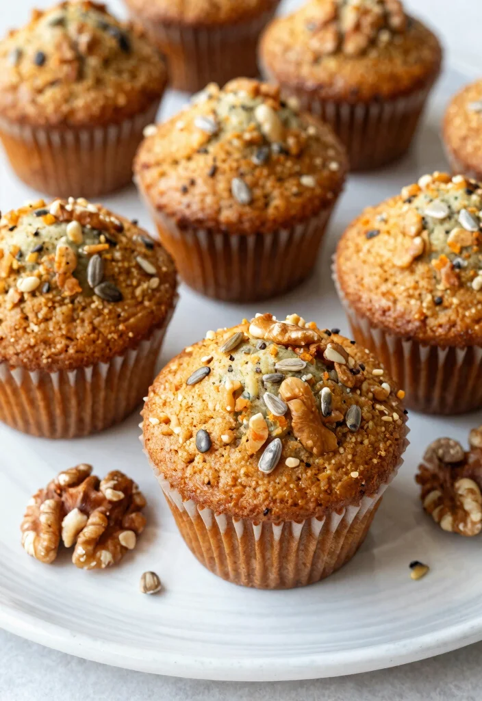 10 Sourdough Carrot Cake Muffin Recipes for Added Flavor - 7. Sourdough Carrot Cake Muffins with Nuts and Seeds 1