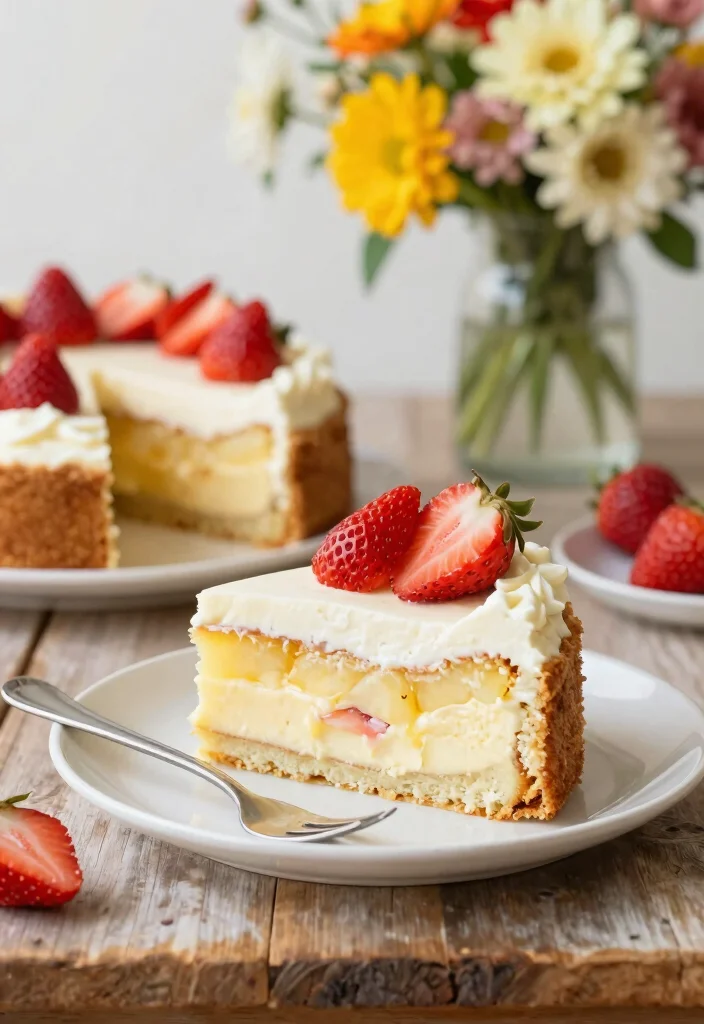 10 Strawberry Pineapple Dump Cake Recipes for Sweet Summer - 2. Strawberry Pineapple Dump Cake with Cream Cheese 1