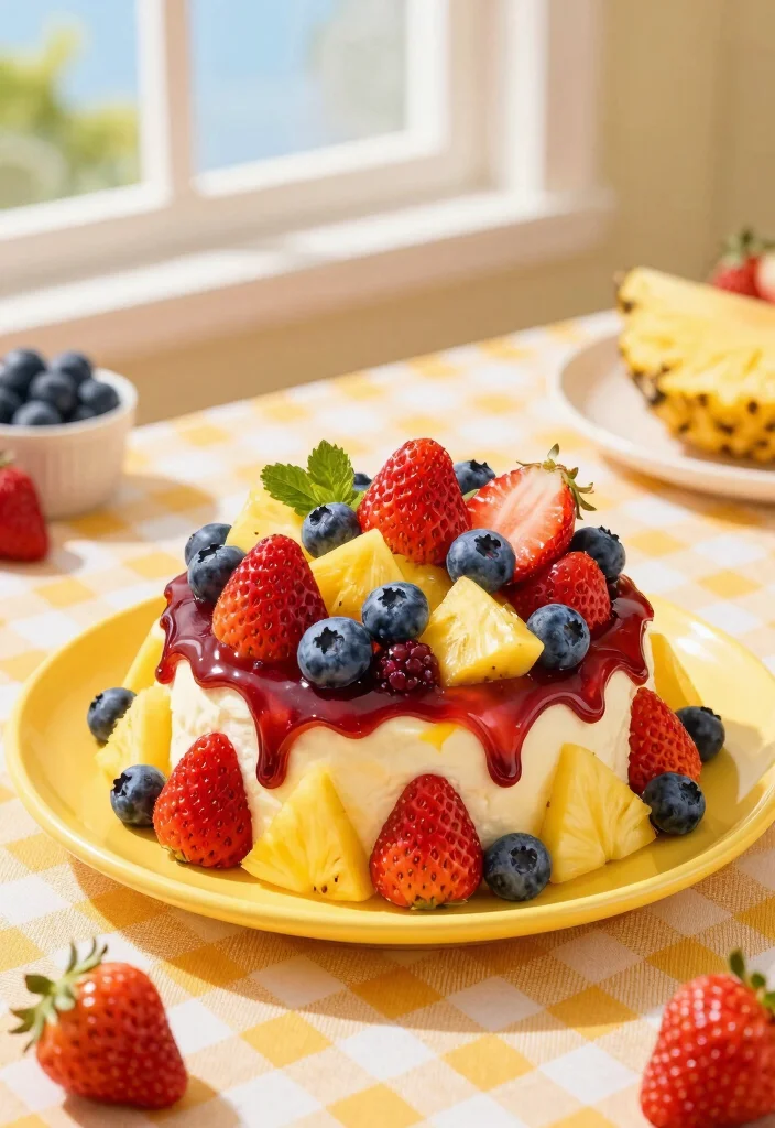 10 Strawberry Pineapple Dump Cake Recipes for Sweet Summer - 3. Tropical Berry Blast Dump Cake 1