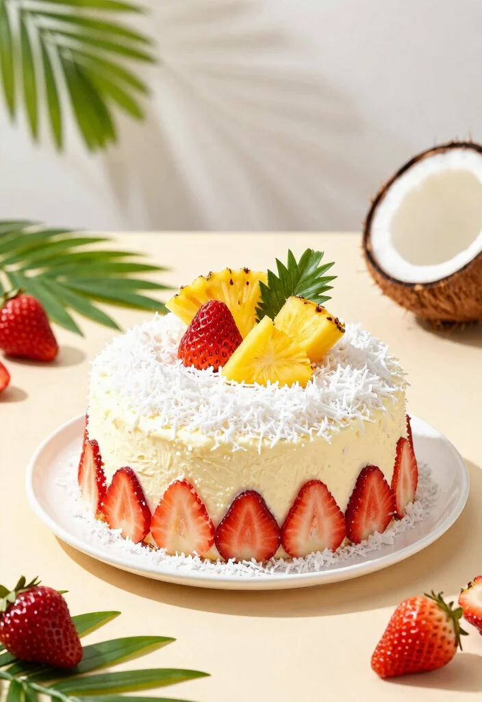 10 Strawberry Pineapple Dump Cake Recipes for Sweet Summer - 6. Strawberry Pineapple Coconut Dump Cake 1