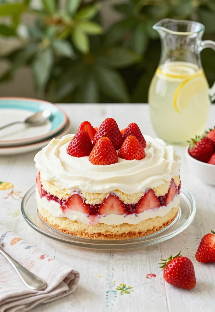 10 Strawberry Poke Cake Recipes with Sweetened Condensed Milk - 6. No-Bake Strawberry Poke Cake 1