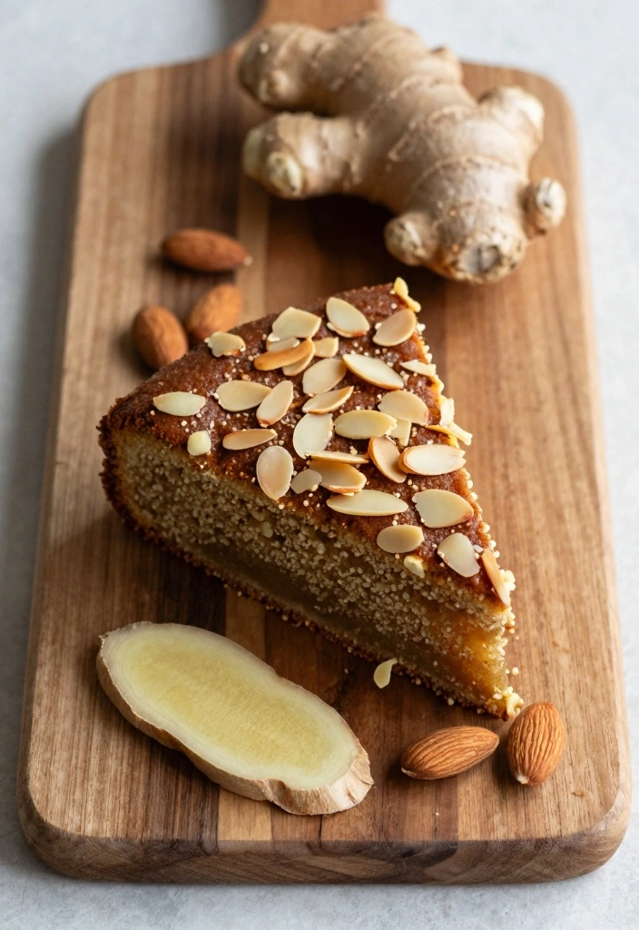 10 Swedish Cake Recipes for Light Almond Warm Nordic Flavors - 9. Almond Ginger Cake