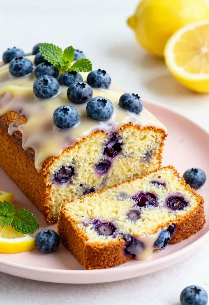 10 Sweetened Condensed Milk Pound Cake Recipes - 10. Blueberry Lemon Sweetened Condensed Milk Pound Cake 1
