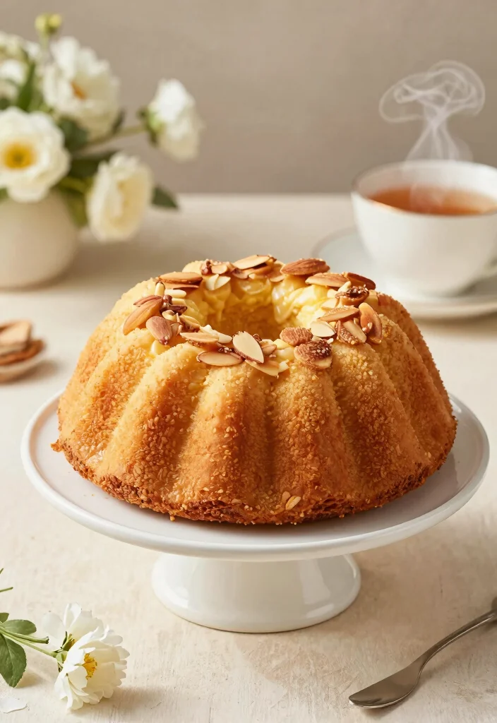10 Sweetened Condensed Milk Pound Cake Recipes - 5. Almond Sweetened Condensed Milk Pound Cake 1