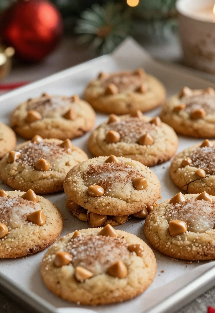 10 Toffee Bit Cookie Recipes for Crunchy Caramel Sweetness - 6. Toffee Bit Snickerdoodle Cookies
