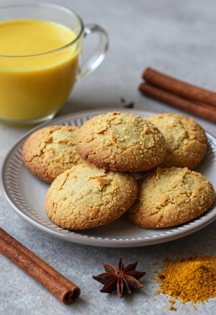 10 Turmeric Cookie Recipes for Warm Spice Golden Flavor - 10. Golden Milk Cookies