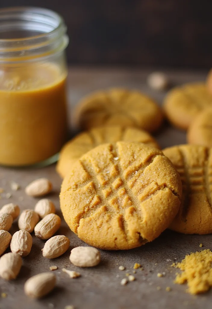 10 Turmeric Cookie Recipes for Warm Spice Golden Flavor - 8. Turmeric Peanut Butter Cookies