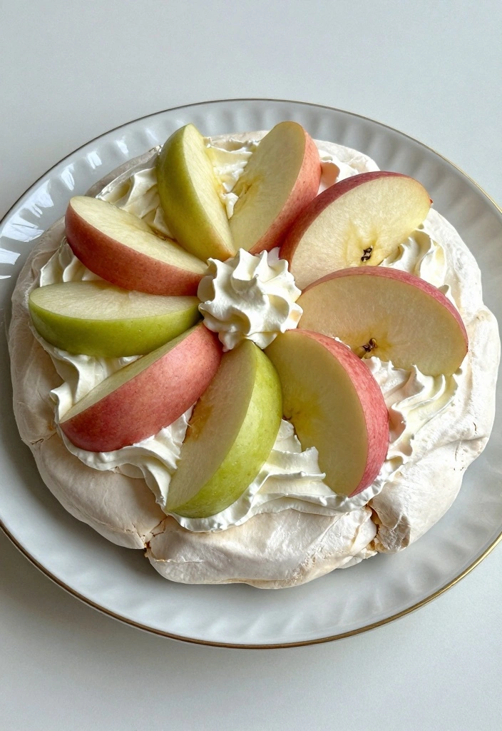 10 Two Apple Recipes for Simple Dual Flavor Apple Desserts - 3. Two-Apple Pavlova