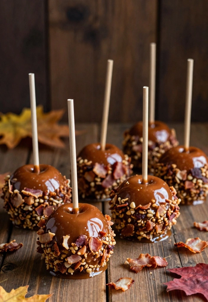 10 Unique Candy Apple Recipes for Creative Colorful Treats 8. Maple Bacon Bliss