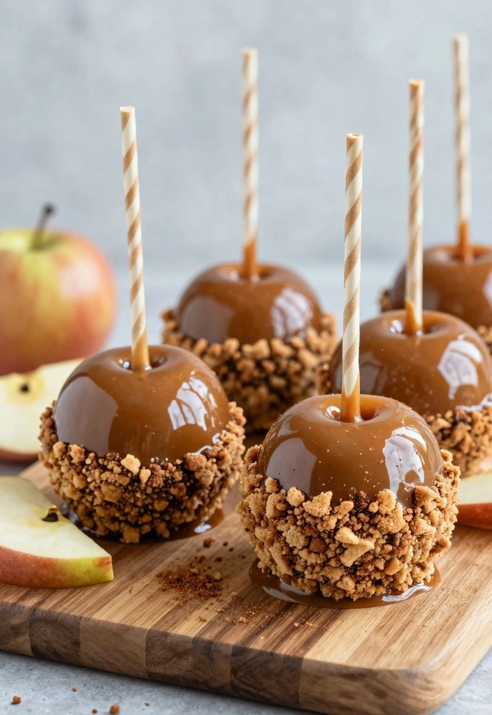10 Unique Candy Apple Recipes for Creative Colorful Treats 9. Caramel Apple Pie Delight