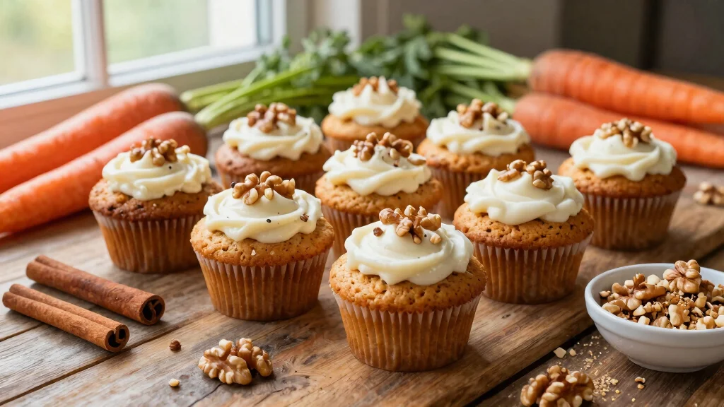 10 Vegan Carrot Cake Muffin Recipes Dairy Free and Moist