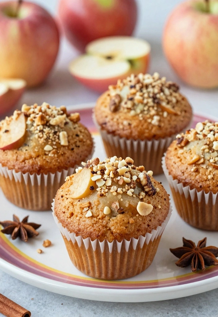 10 WW Apple Muffin Recipes for Light Sweet Point Friendly Baking 3 10 WW Apple Muffin Recipes for Light Sweet Point Friendly Baking - 3. Spiced Apple Muffins with Nuts