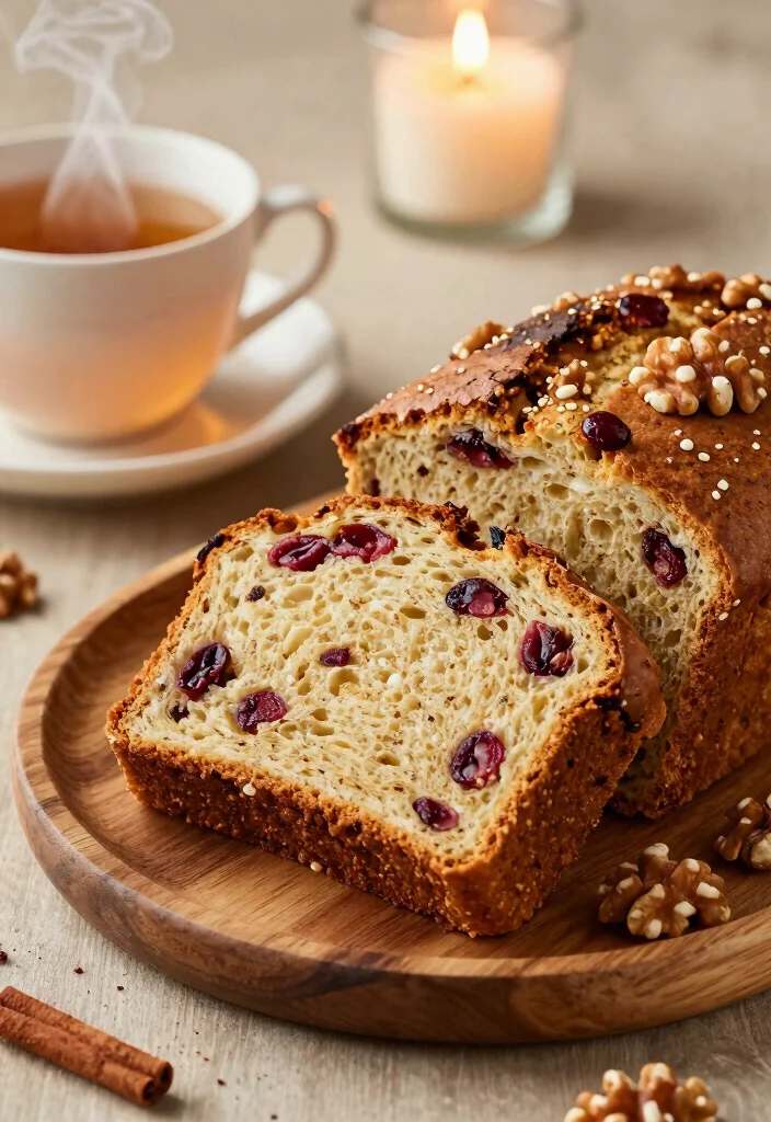 10 Walnut Cranberry Bread Recipes with Rustic Texture - 6. Spiced Walnut Cranberry Bread 1