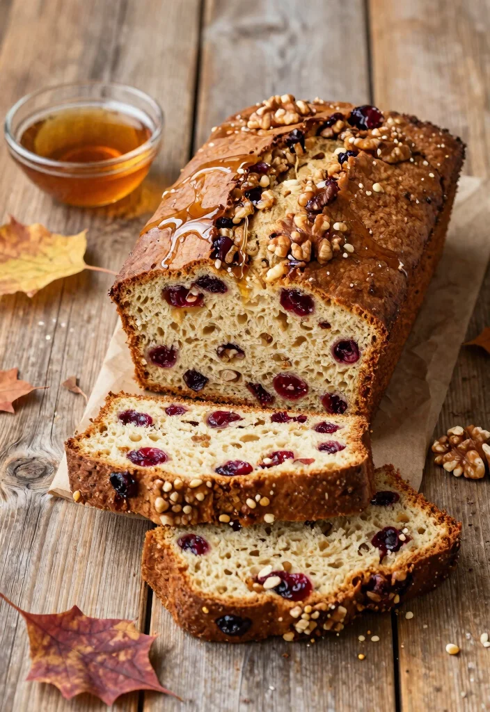 10 Walnut Cranberry Bread Recipes with Rustic Texture - 8. Maple Walnut Cranberry Bread 1