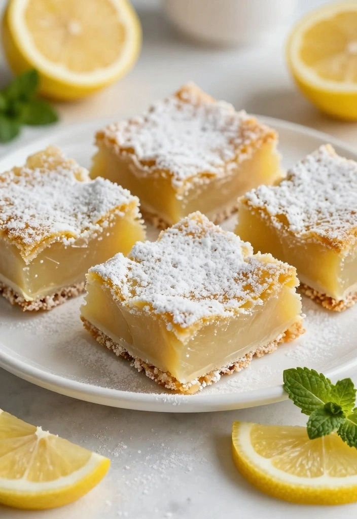 12 Best Lemon Dessert Recipes for Bright Tangy Sweetness 1 12 Best Lemon Dessert Recipes for Bright Tangy Sweetness - 1. Zesty Vegan Lemon Bars