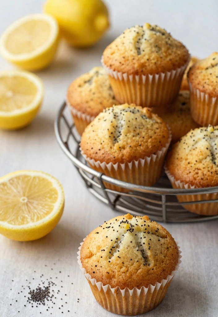 12 Best Lemon Dessert Recipes for Bright Tangy Sweetness 6 12 Best Lemon Dessert Recipes for Bright Tangy Sweetness - 6. Lemon Poppy Seed Muffins