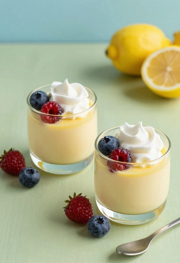 12 Best Lemon Dessert Recipes for Bright Tangy Sweetness 9 12 Best Lemon Dessert Recipes for Bright Tangy Sweetness - 9. Lemon Pudding Cups