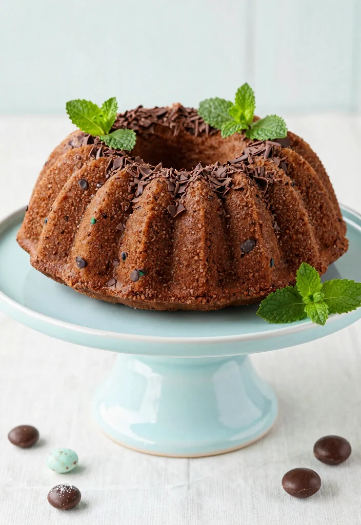 12 Chocolate Chip Bundt Cake Recipes for Sharing - 5. Mint Chocolate Chip Bundt Cake 1