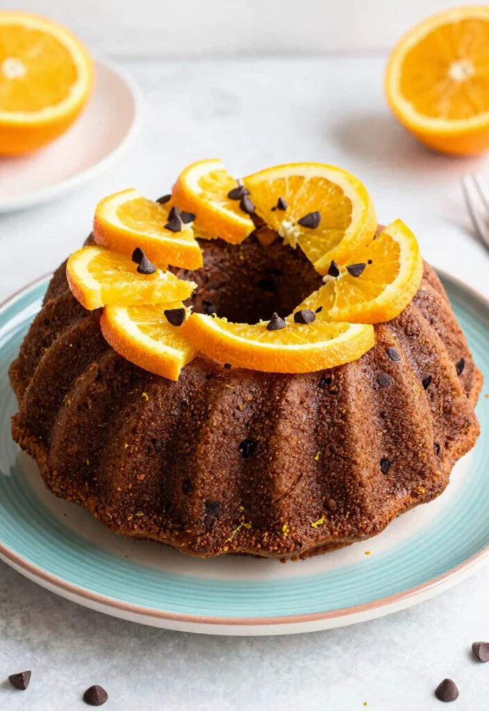 12 Chocolate Chip Bundt Cake Recipes for Sharing - 8. Chocolate Chip Bundt Cake with Orange Zest 1