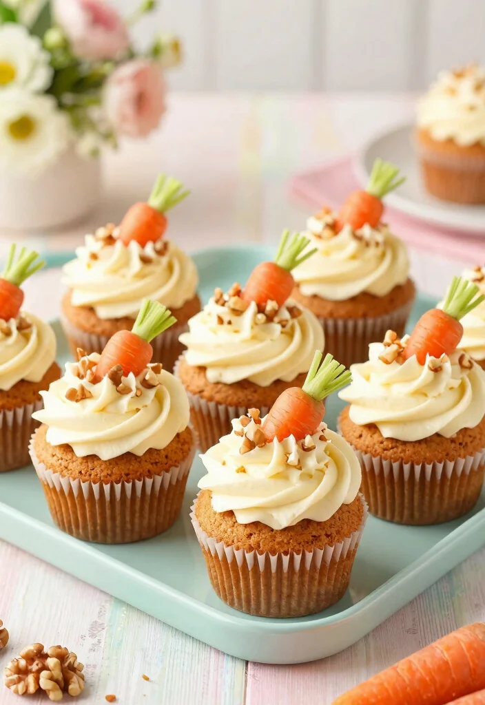 12 Delicious Vegan Easter Baking Recipes for Springtime Celebrations - 1. Vegan Carrot Cake Cupcakes 1