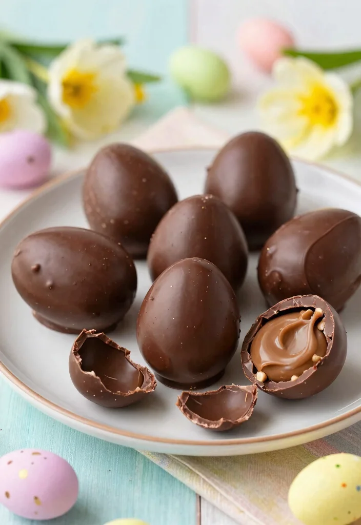 12 Delicious Vegan Easter Baking Recipes for Springtime Celebrations - 7. Chocolate Peanut Butter Easter Eggs 1