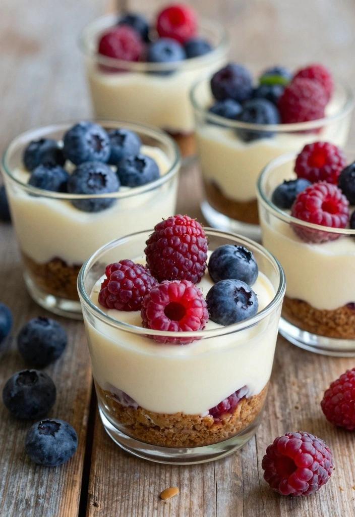 12 Easy Fruity Dessert Recipes for Light Fresh Summer Treats - 3. No-Bake Berry Cheesecake Cups