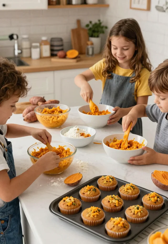 12 Fun Baking Recipes to Make with Family and Friends 122 12 Fun Baking Recipes to Make with Family and Friends - 12. Sweet Potato Muffins 1