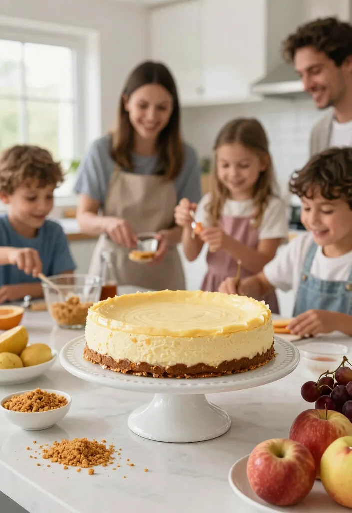 12 Fun Baking Recipes to Make with Family and Friends 23 12 Fun Baking Recipes to Make with Family and Friends - 3. Easy No-Bake Cheesecake 1