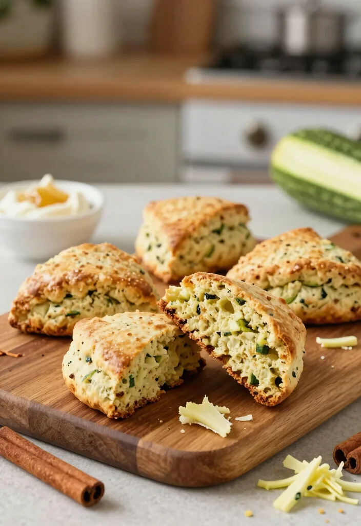 12 Zucchini Baking Recipes for Moist and Wholesome Treats - 8. Cinnamon Zucchini Scones 1