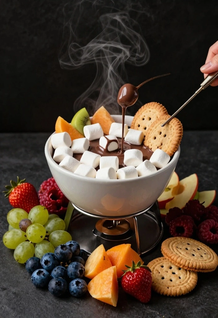 14 Dessert Recipes for a Crowd for Easy Large Batch Entertaining 14 14 Dessert Recipes for a Crowd for Easy Large Batch Entertaining - 14. Chocolate Fondue