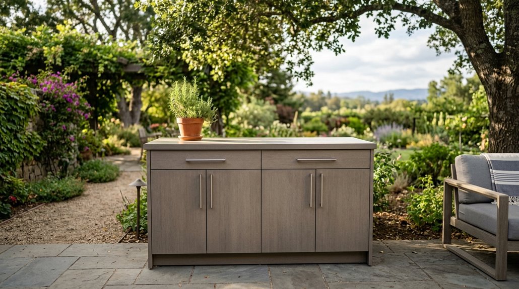 outdoor kitchen cabinet ideas 2026